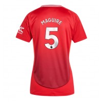 Manchester United Harry Maguire #5 Domáci Ženy futbalový dres 2024-25 Krátky Rukáv